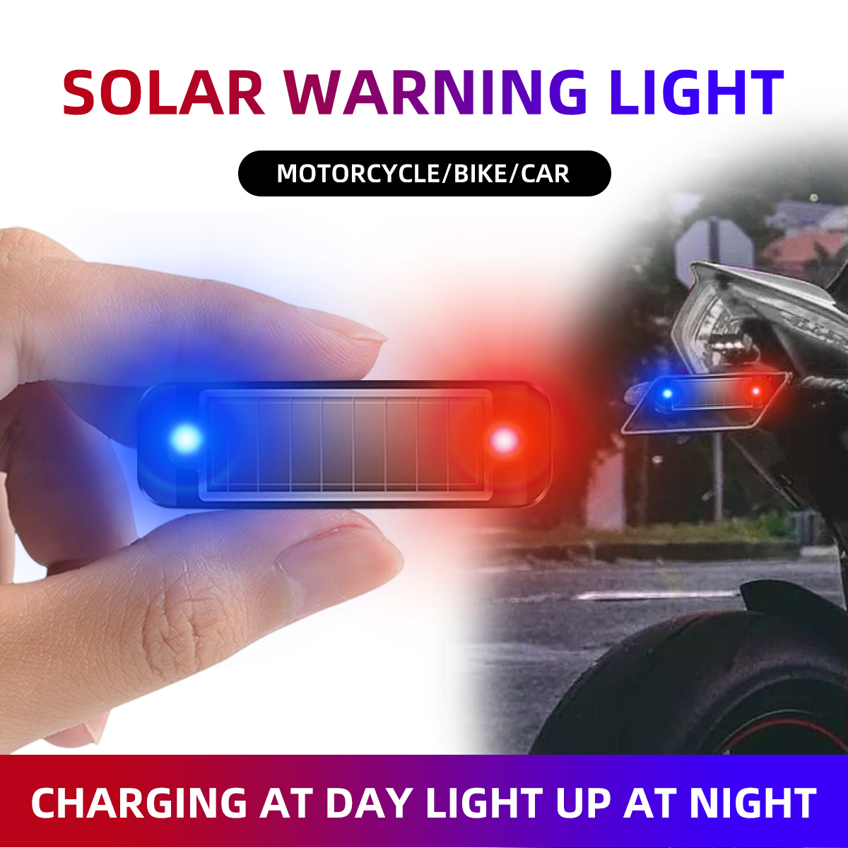 Drone Led Light - Solar Power Anti-Theft Alarm Light for