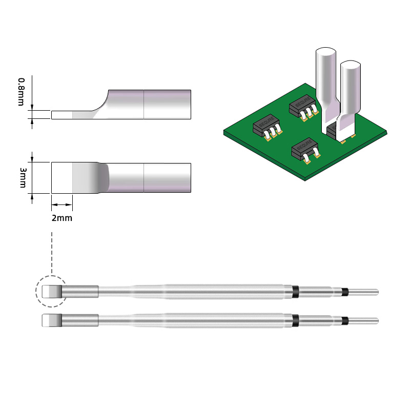 Drone Power Distribution Board - Sequre 1 Pair Tweezer Tip For