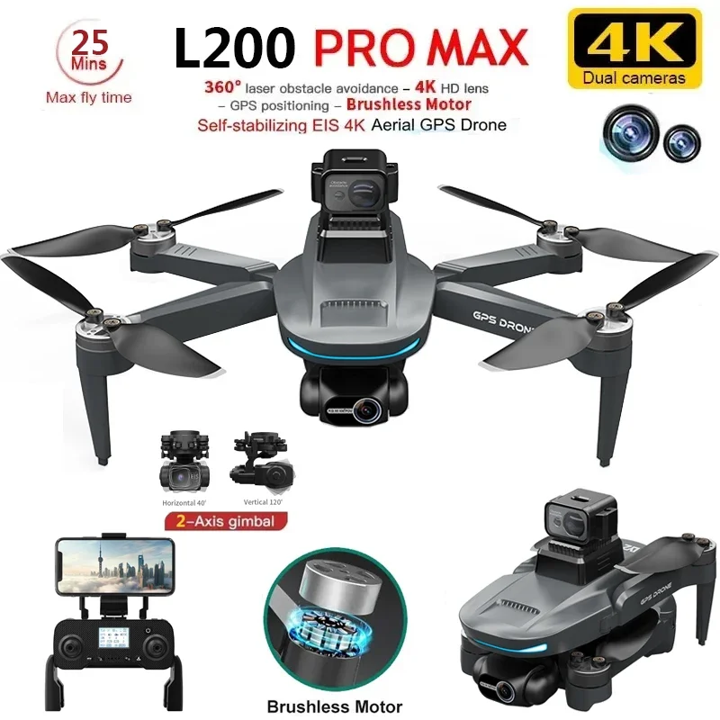 L200 PRO MAX Drone 4K 2-Axis P - Drone Gps Module avis et prix