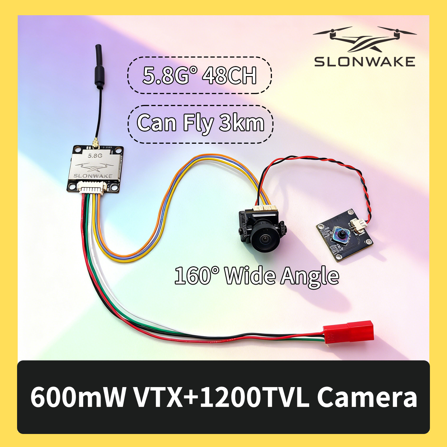 SLONWAKE 5.8G 600mW 7-24V FPV  - Drone Receiver avis et prix