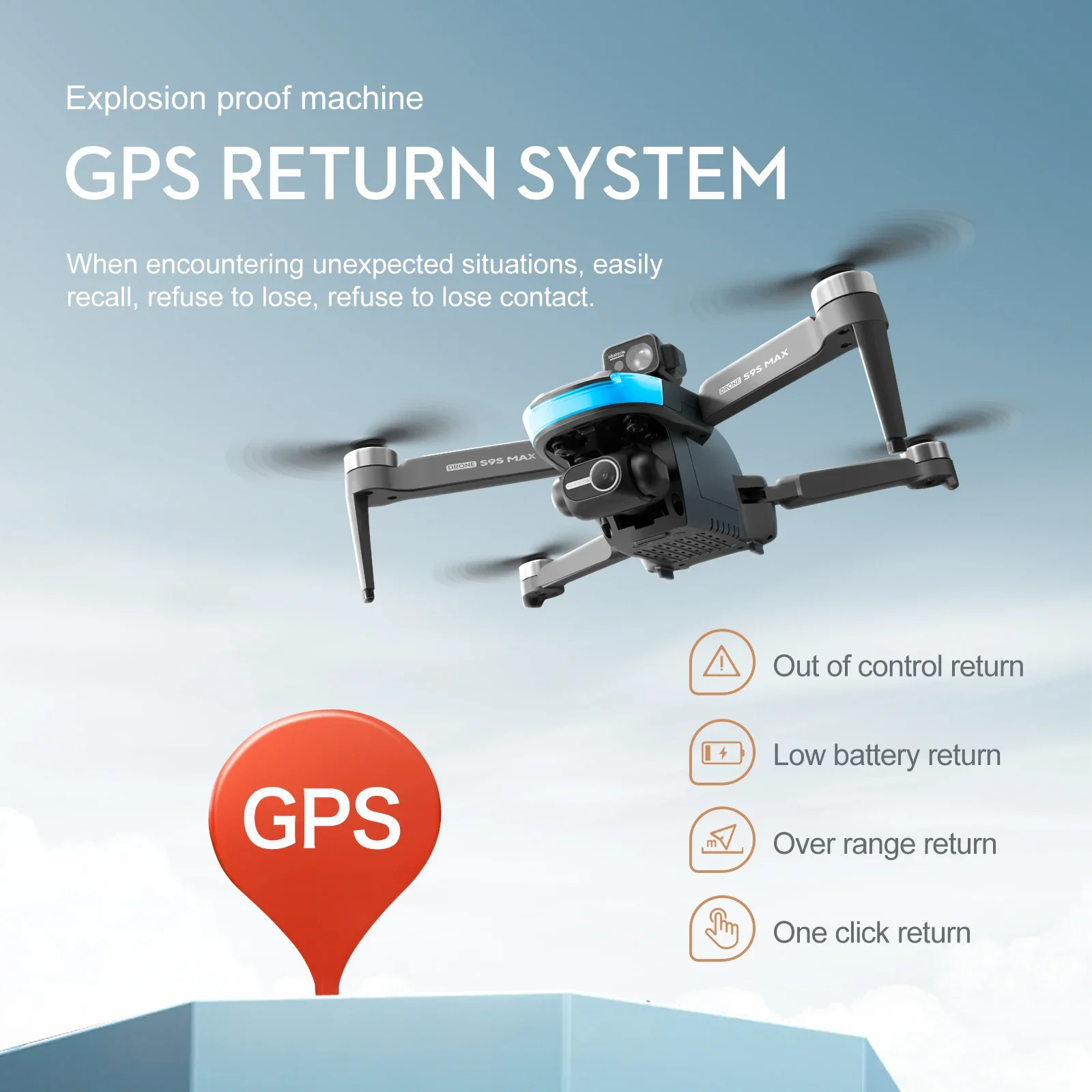 NEW S9S MAX MINI Drone 4K 2-Ax - Drone Gps Module avis et prix