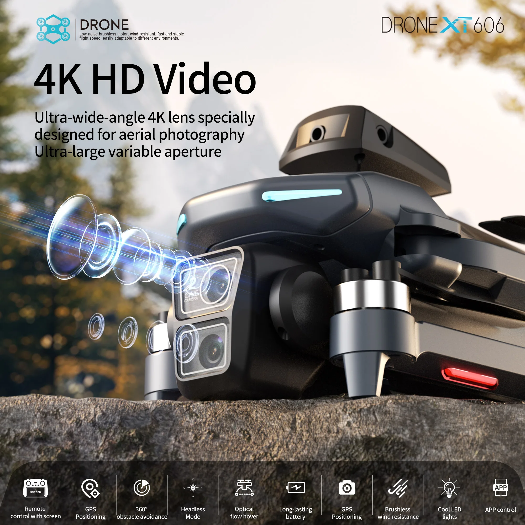 Lenovo XT606 MAX GPS Drone 4k  - Drone Gps Mount avis et prix