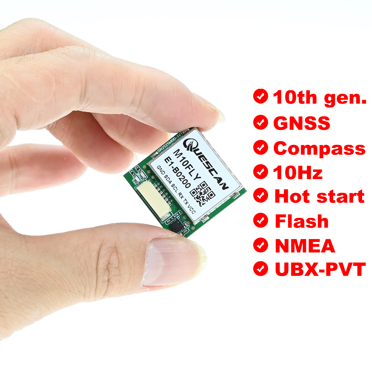 Quescan 25mm*25mm M10FLY 10Hz  - Drone Gps Module avis et prix