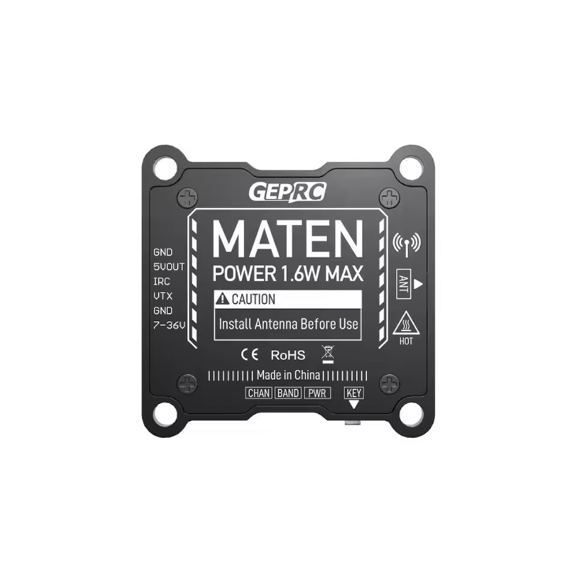 GEPRC MATEN 5.8G 1.6W VTX 72CH - Drone Transmitter avis et prix