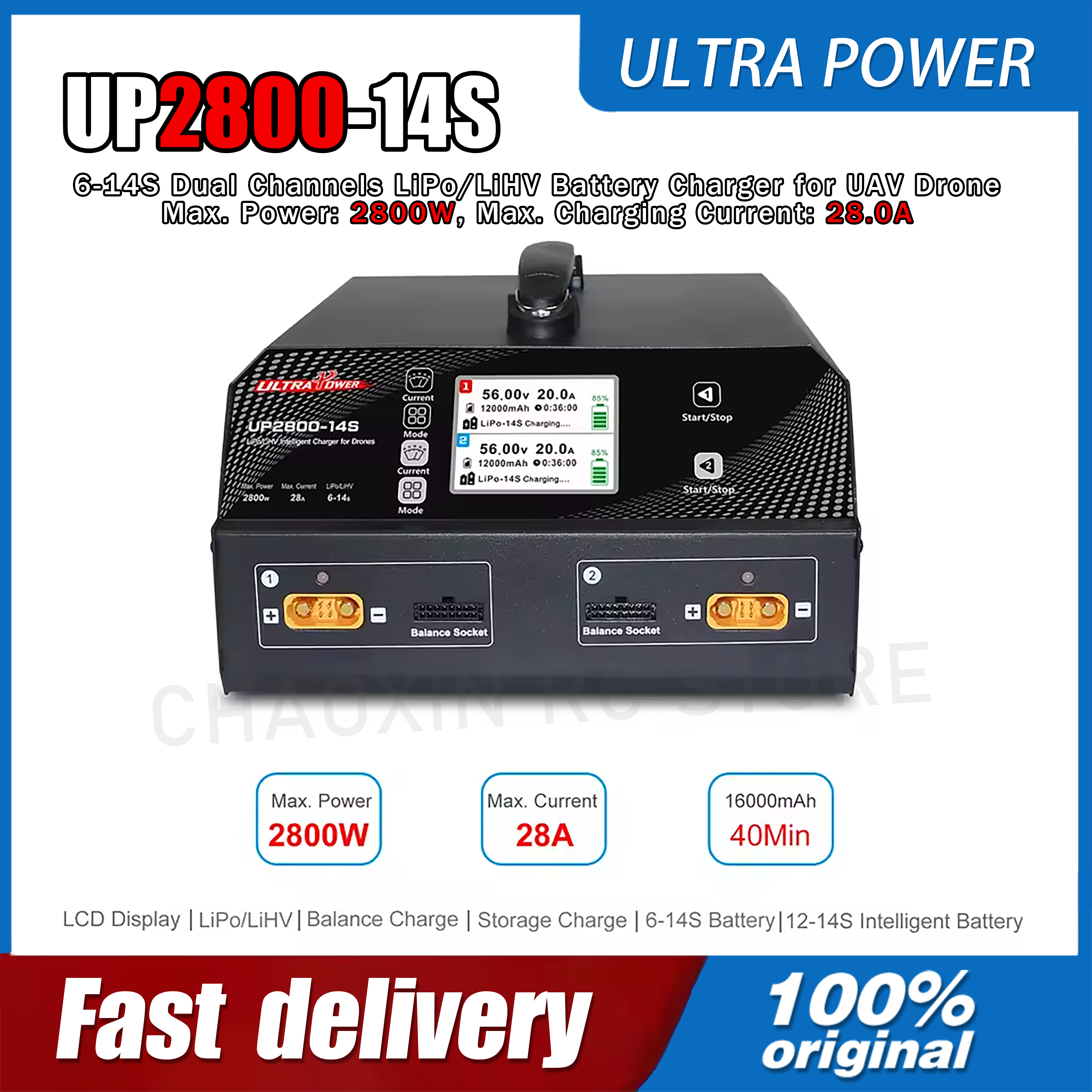 ULTRA POWER UP2800-14S 2X1400W - Drone Charger avis et prix