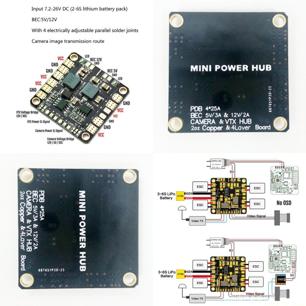 M5TD Matek Mini Power Hub Powe - Drone Power Distribution Board avis et prix