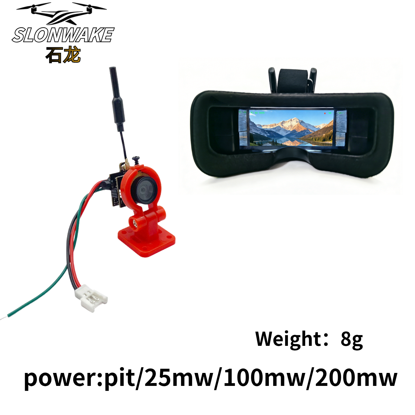 Slonwake 5.8G 48CH 200mW FPV D - Drone Receiver avis et prix
