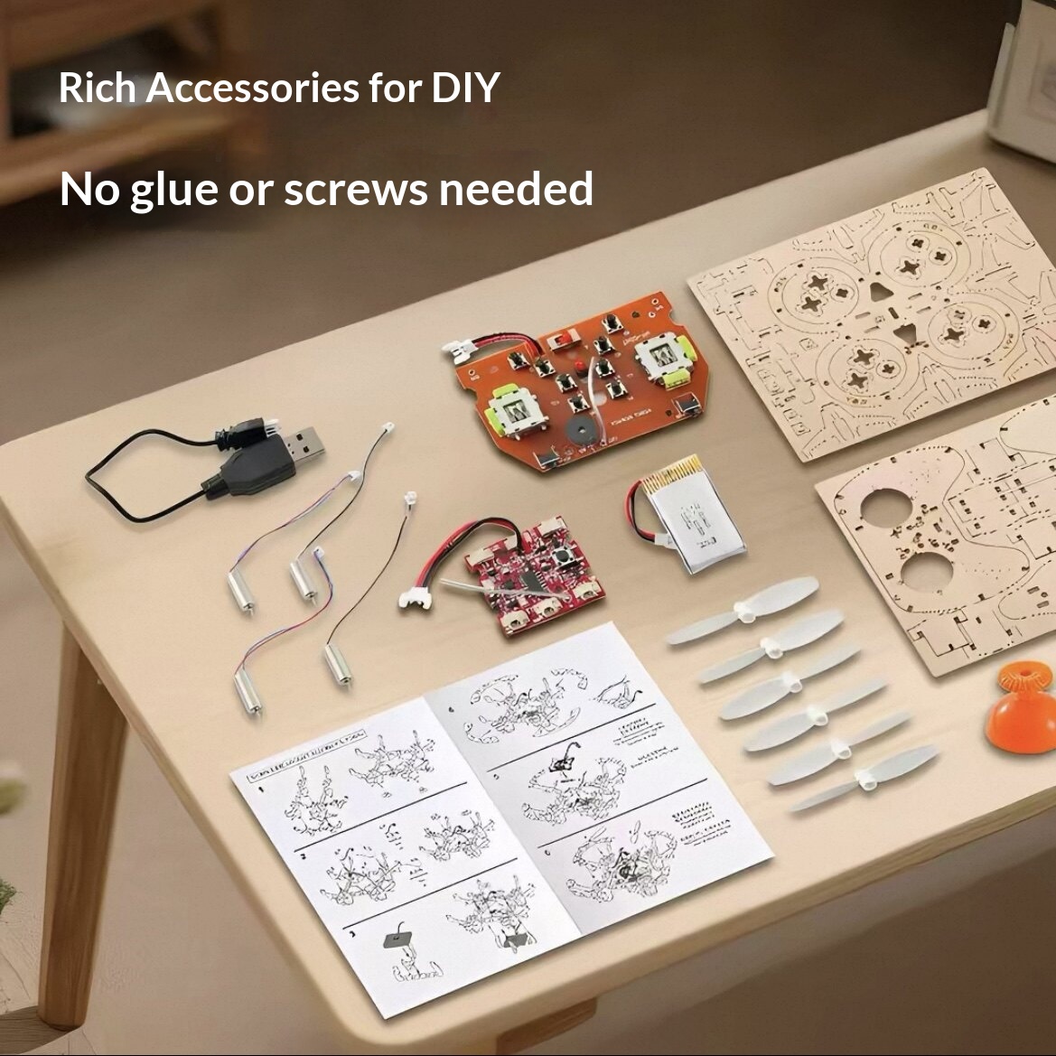 2026 New Wooden DIY Assembled  - Drone Battery avis et prix