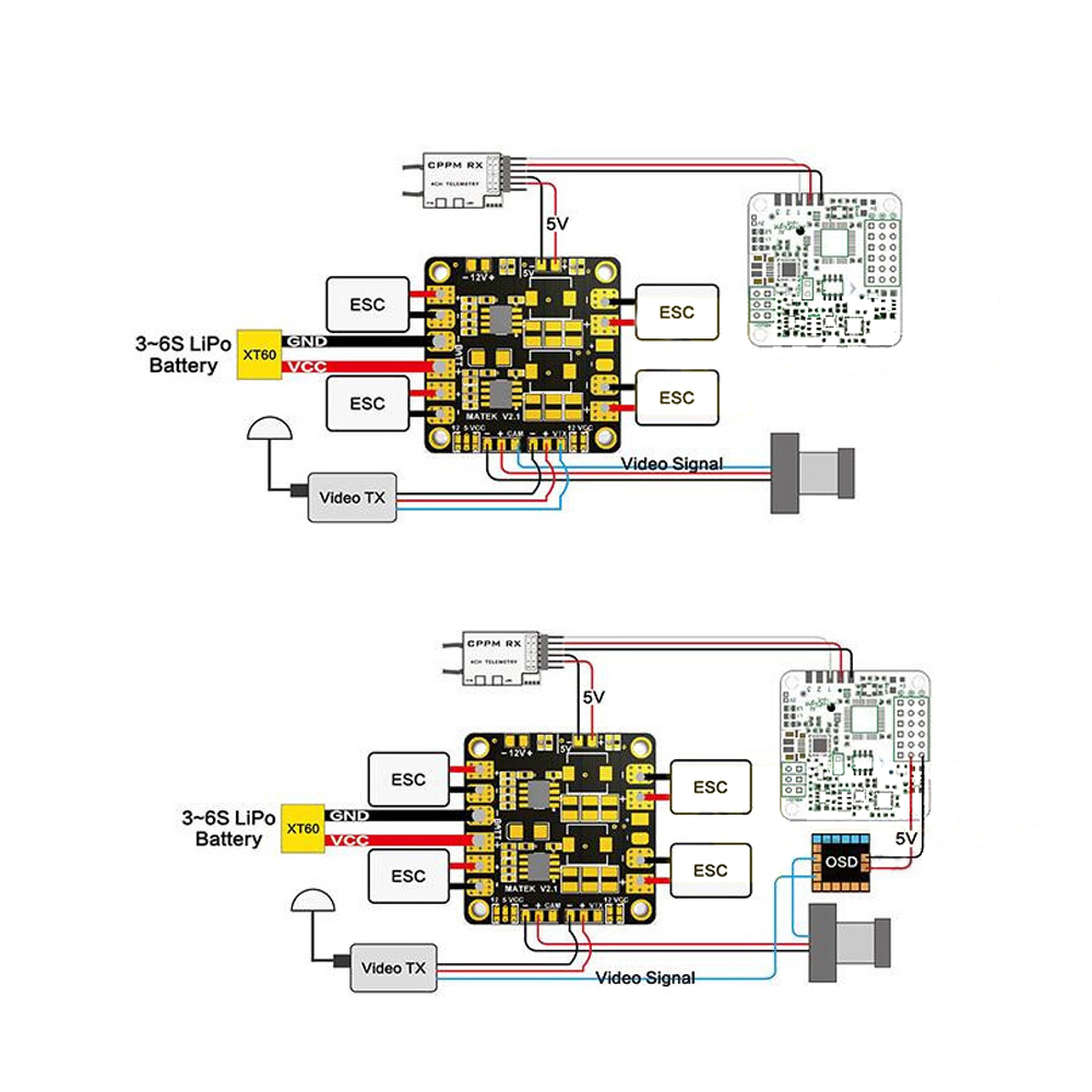 Mini  Power Hub Power Matek PD - Drone Power Distribution Board avis et prix