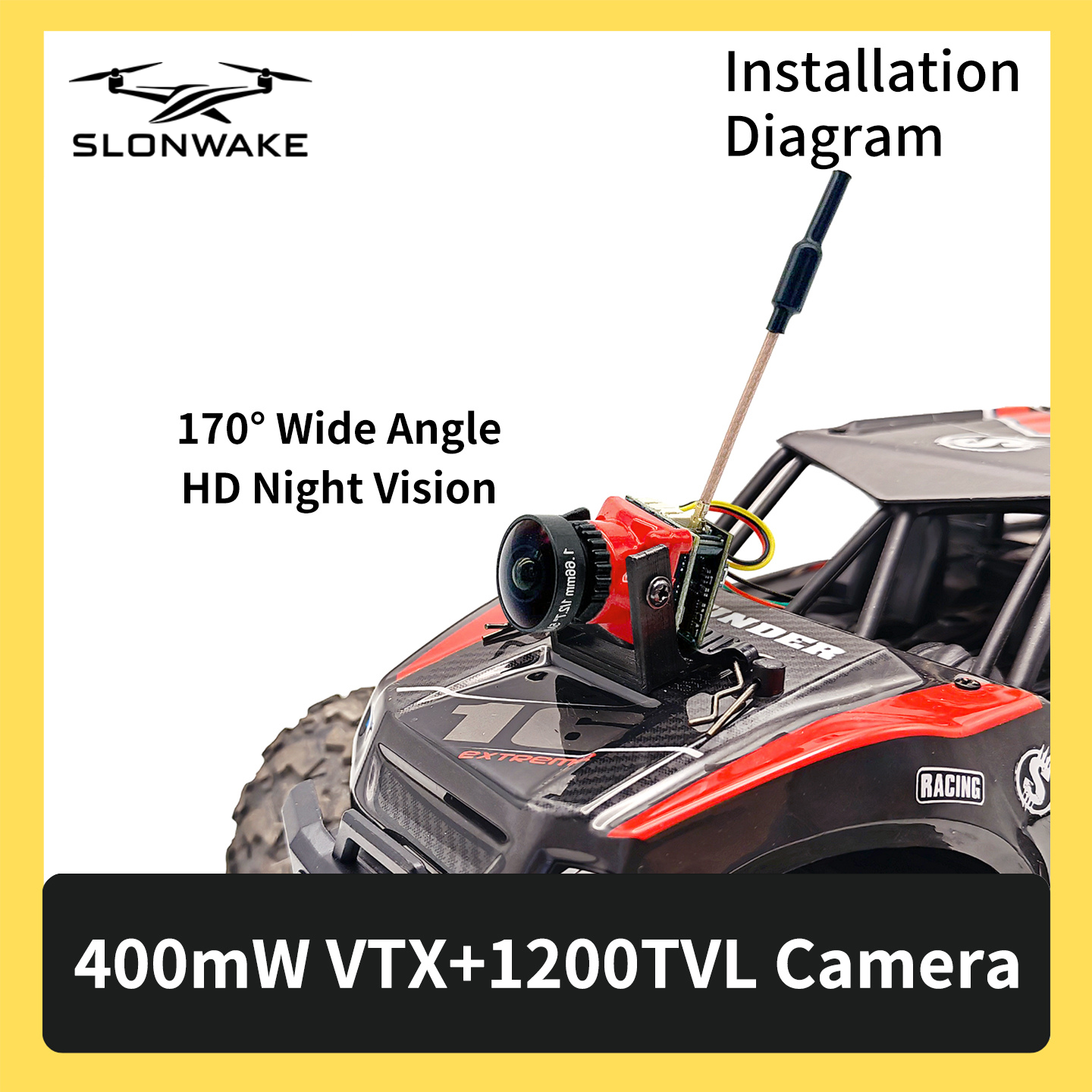 SLONWAKE 5.8G 48CH FPV 400mw V - Drone Receiver avis et prix