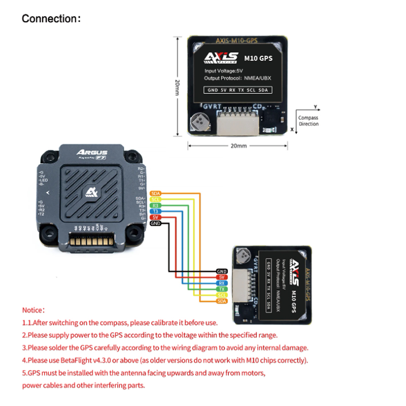 Axisflying M10 GPS Module Buil - Drone Compass avis et prix