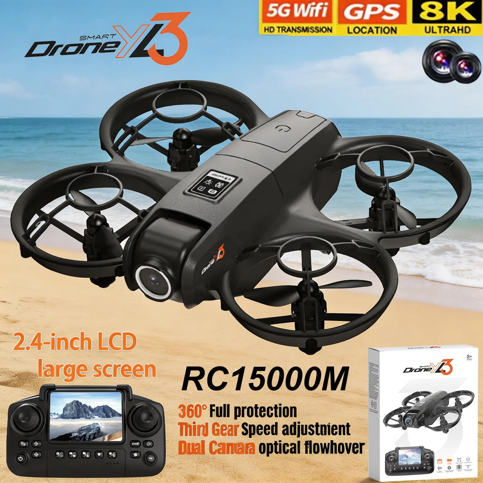 New YL3 RC Drone 8K 1080P Wide - Drone Gps Module avis et prix